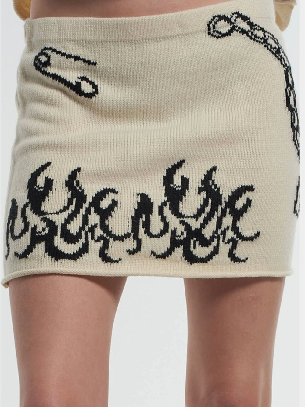 Knit Mini Skirt by Ragged Priest